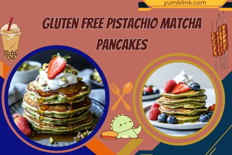 gluten free pistachio matcha pancakes