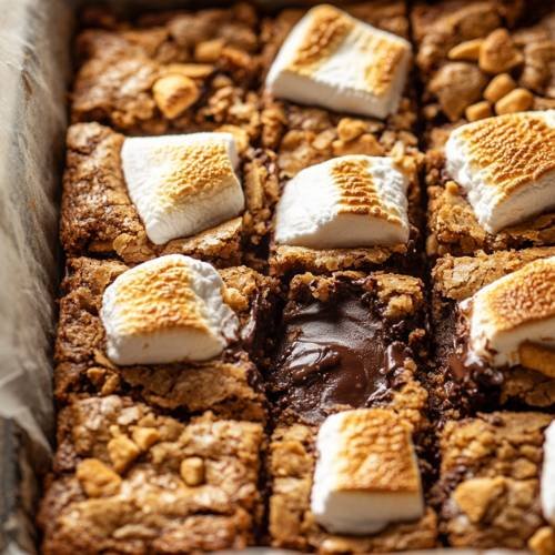 Gluten Free S’mores Blondies