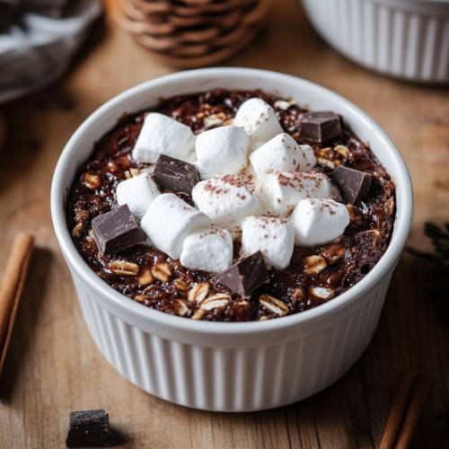 Hot Chocolate Baked Oats