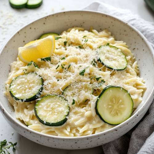 Lemon Mascarpone Orzo