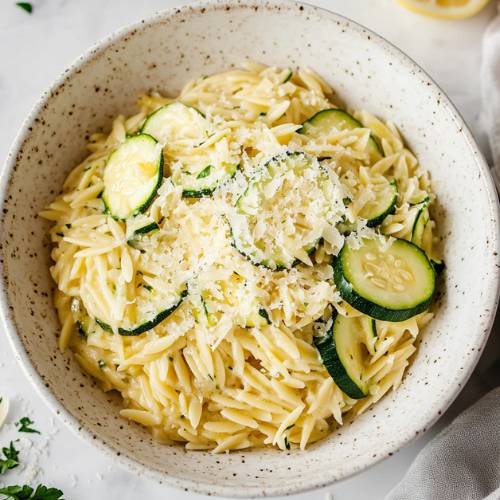Lemon Mascarpone Orzo