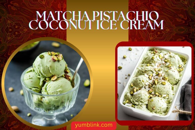 matcha pistachio coconut ice cream