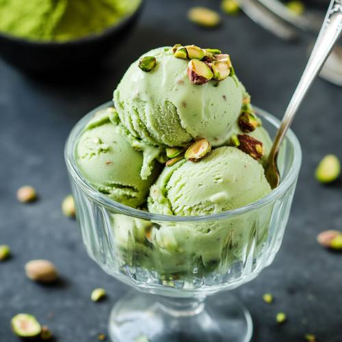 Matcha Pistachio Coconut Ice Cream