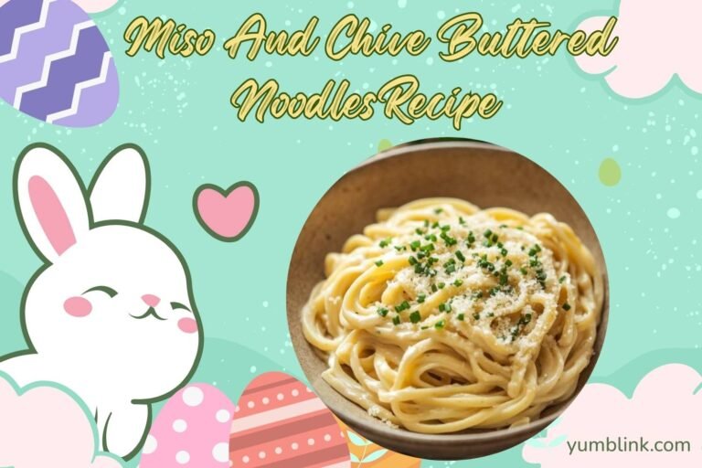 miso and chive buttered noodles recipe