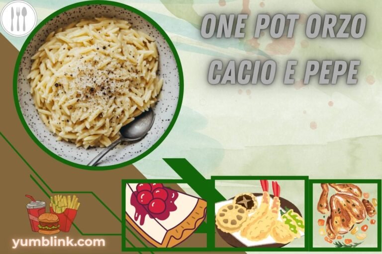 one pot orzo cacio e pepe