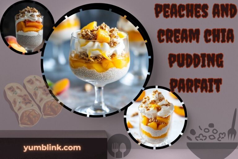 peaches and cream chia pudding parfait