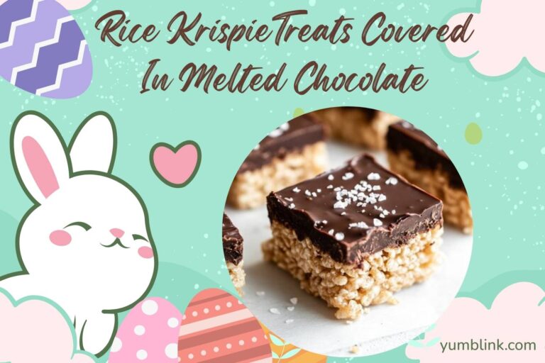 rice krispie treats covered in melted chocolate