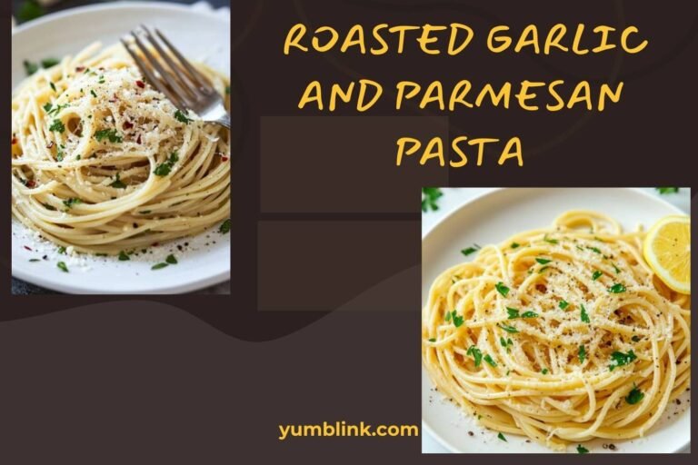 roasted garlic and parmesan pasta