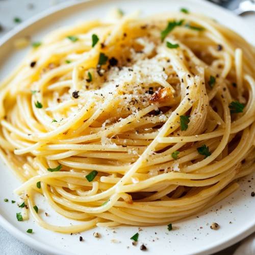 Roasted Garlic And Parmesan Pasta