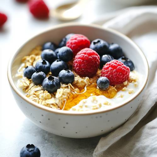 Scrambled Oats Yogurt Bowl