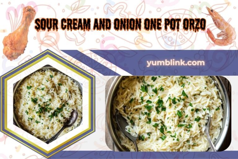 sour cream and onion one pot orzo