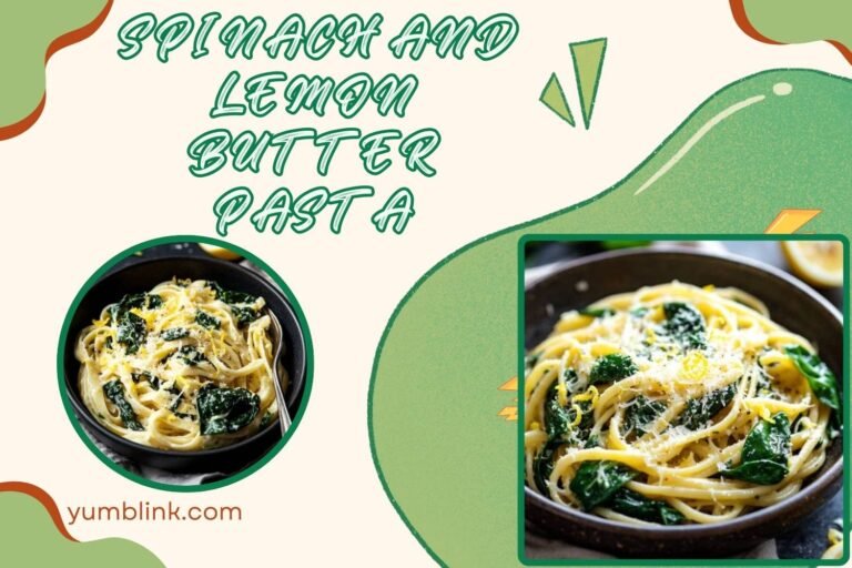 spinach and lemon butter pasta