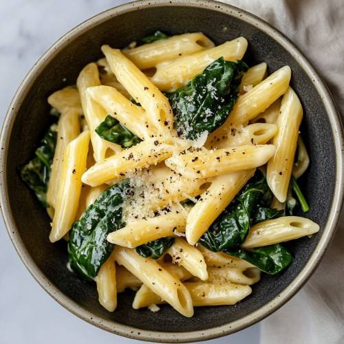 Spinach And Lemon Butter Pasta