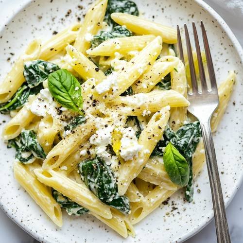 Spinach Feta Pasta