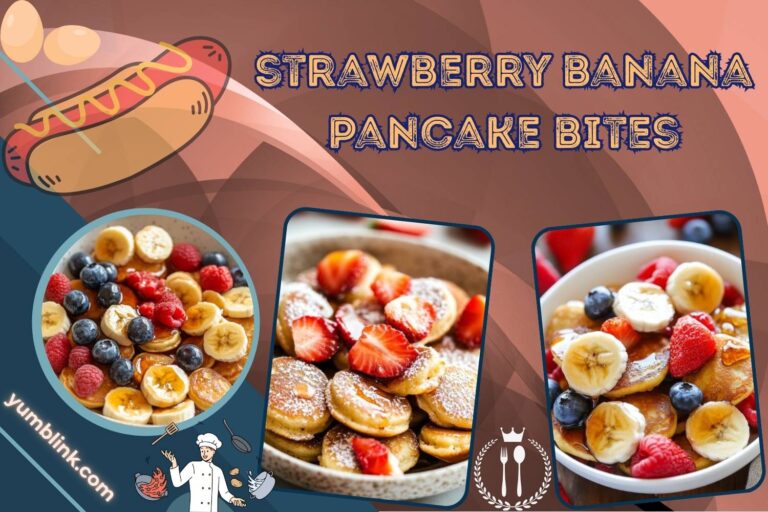 strawberry banana pancake bites