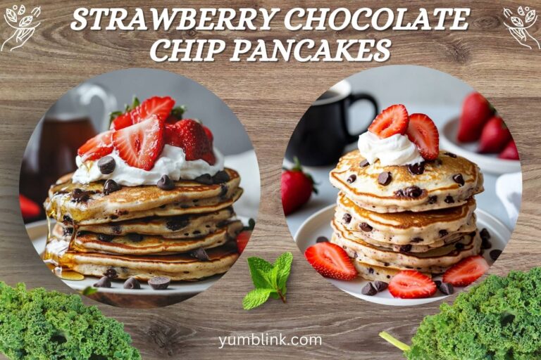 strawberry chocolate chip pancakes