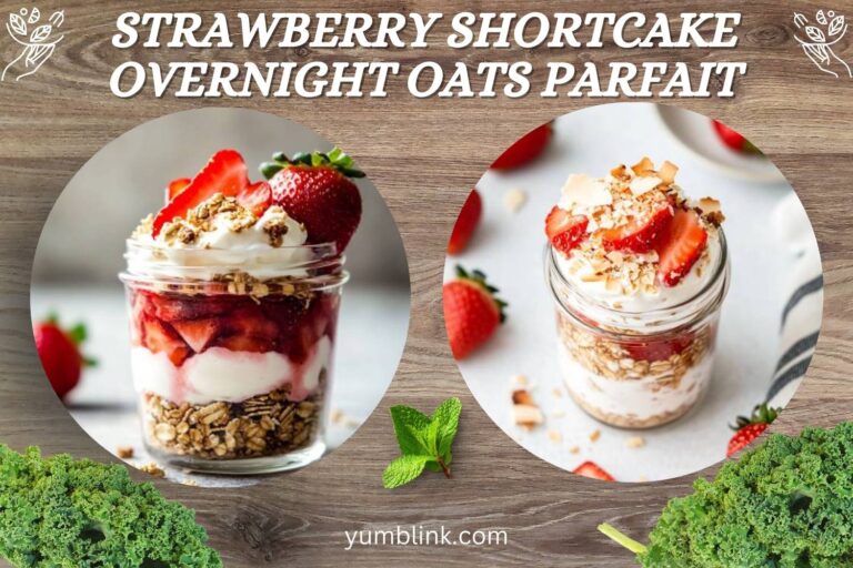 strawberry shortcake overnight oats parfait