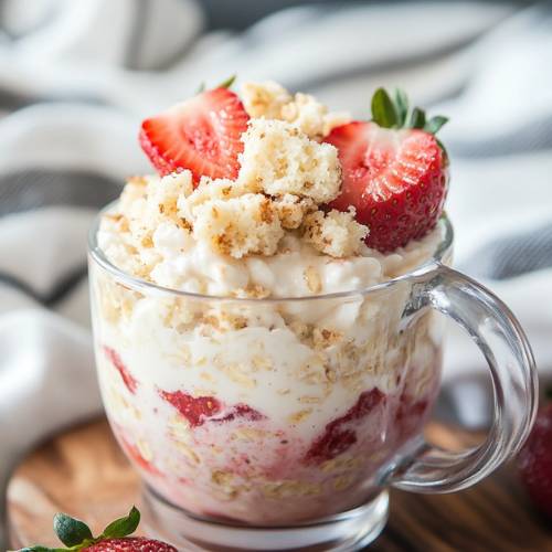 Strawberry Shortcake Overnight Oats