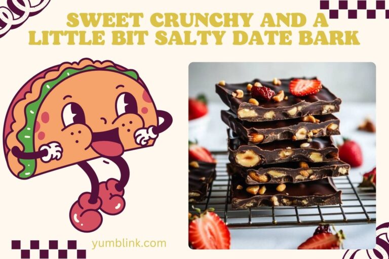 sweet crunchy and a little bit salty date bark
