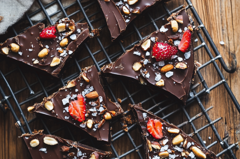 Sweet, Crunchy, And A Little Bit Salty Date Bark