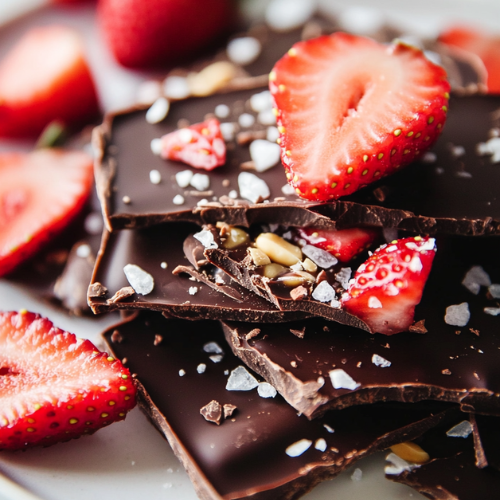 Strawberry Peanut Butter Chocolate Bark