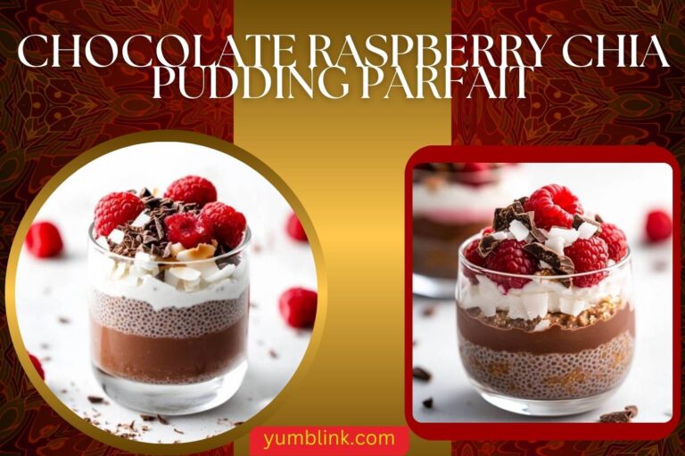 chocolate raspberry chia pudding parfait