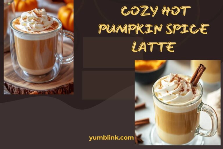 cozy hot pumpkin spice latte
