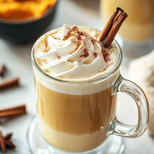 Cozy Hot Pumpkin Spice Latte