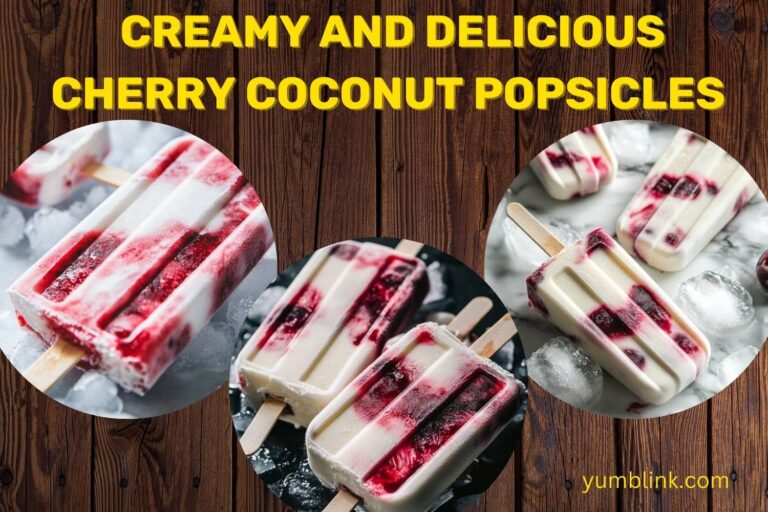 creamy and delicious cherry coconut popsicles