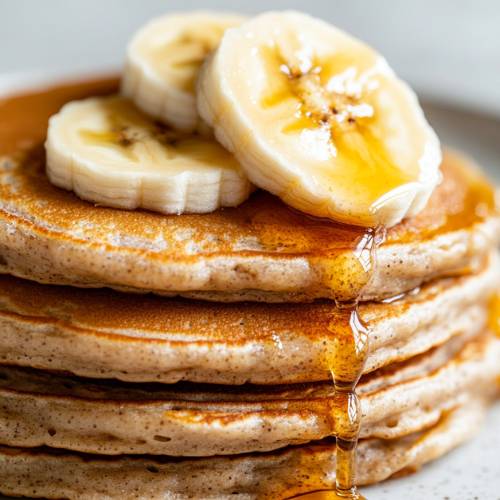 Giant Banana Oat Pancake For Breakfast