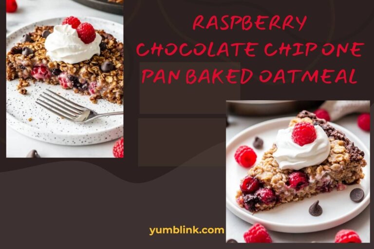 raspberry chocolate chip one pan baked oatmeal