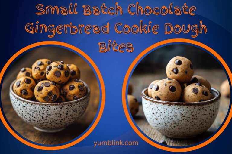 small batch chocolate gingerbread cookie dough bites