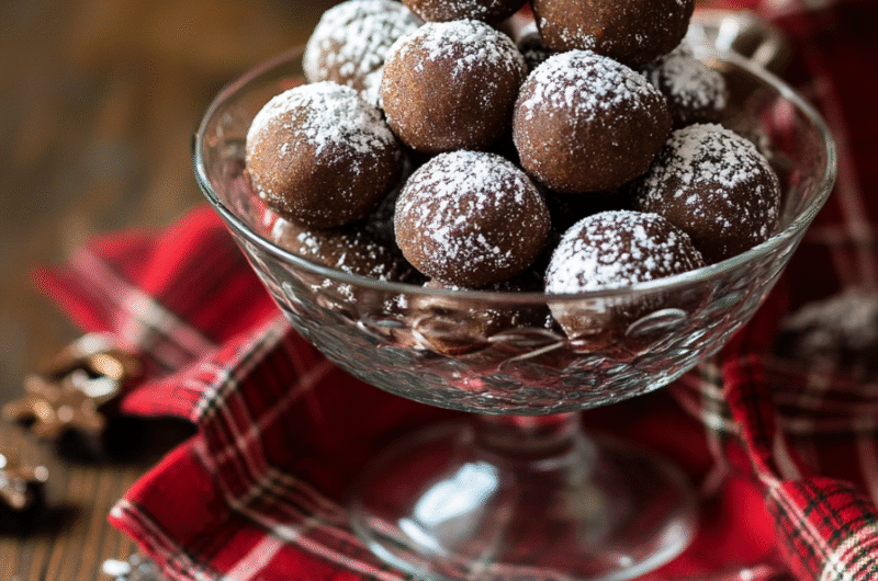 Small Batch Chocolate Gingerbread Cookie Dough Bites