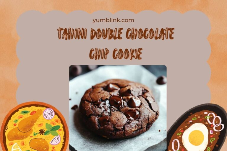 tahini double chocolate chip cookie