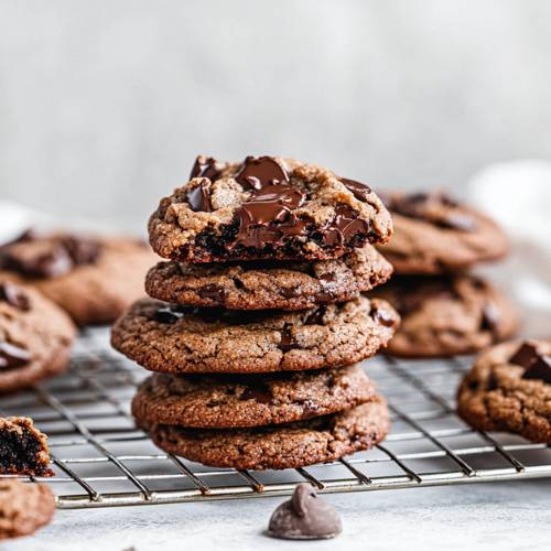 Tahini Double Chocolate Chip Cookie