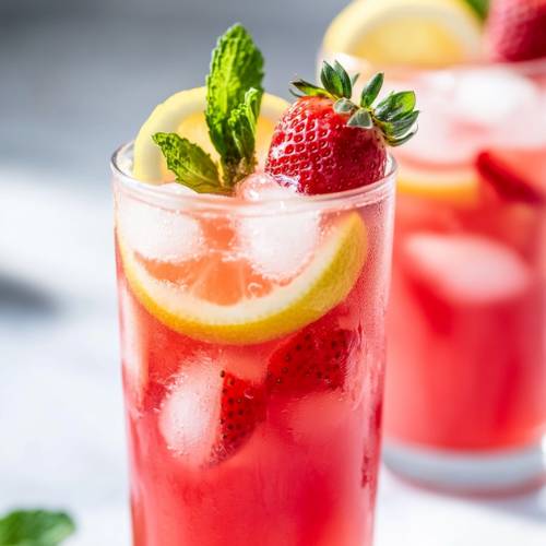 Watermelon Strawberry Lemonade